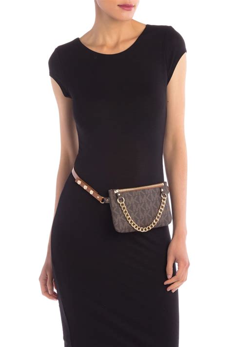 michael kors belt bag with pull chain|michael kors belts on sale.